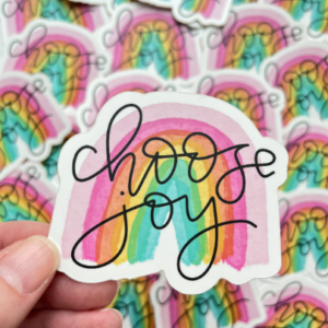 Choose Joy Rainbow - Vinyl Sticker 1